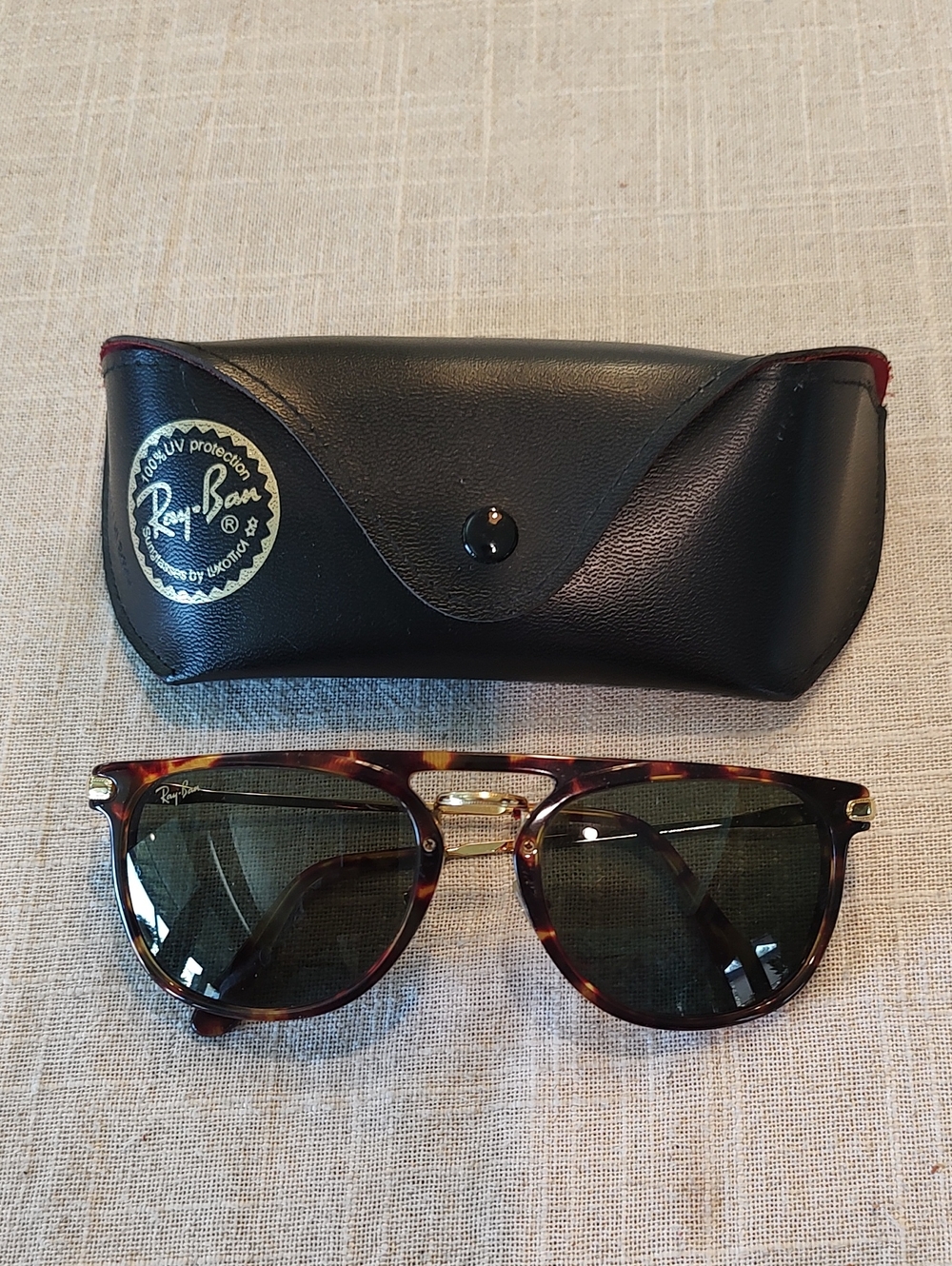 Vintage Ray-Ban W1542 Premier Combo Sunglasses Bausch & Lomb Tortoise G-15 Case